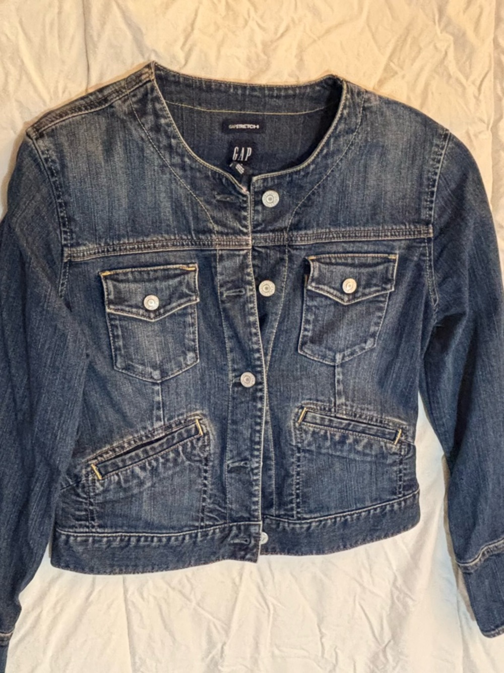 Vintage GAP Women's Dark Blue Jean Jacket Y2K like new - Picture 15 of 16